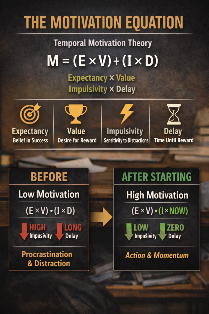 Motavation Algorithm The Motivation Equation: How to Increase Motivation by Shrinking Delay